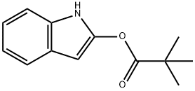 2,2-dimethyl-propionic acid 1H-indol-2-yl ester Structure