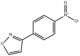 3-(4-ニトロフェニル)イソオキサゾール 化学構造式