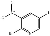 2-BROMO-5-IODO-3-NITROPYRIDINE Structure