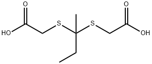 [(1-Methylpropylidene)bisthio]diacetic acid Structure