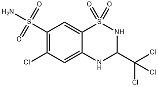 四氯噻嗪, 4267-05-4, 结构式