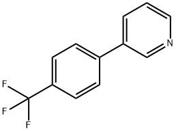3-[4-(三氟甲基)苯基]吡啶 结构式
