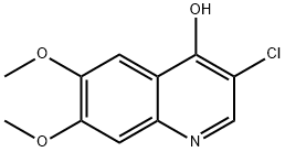 4-Quinolinol,  3-chloro-6,7-dimethoxy- Structure