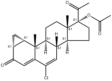 醋酸环丙氯地孕酮, 427-51-0, 结构式