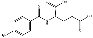 N-(4-氨基苯甲酰)-L-谷氨酸 结构式