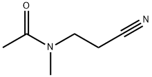 N-乙酰基-N-甲基-3-氨基丙腈, 4271-90-3, 结构式