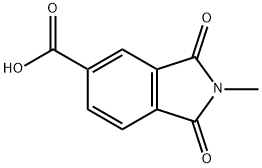 2-メチル-1,3-ジオキソイソインドリン-5-カルボン酸 化学構造式