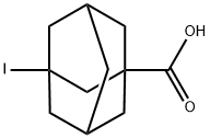 3-iodoadamantane-1-carboxylic acid, 42711-77-3, 结构式
