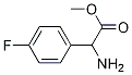 2-アミノ-2-(4-フルオロフェニル)酢酸メチル 化学構造式