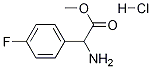 2-氨基-2-对氟苯基乙酸甲酯盐酸盐, 42718-18-3, 结构式