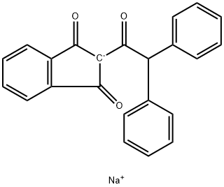 2-(Diphenylacetyl)-1H-inden-1,3(2H)-dion, Mononatriumsalz