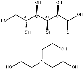 D-gluconic acid, compound with 2,2',2''-nitrilotrisethanol (1:1) Struktur