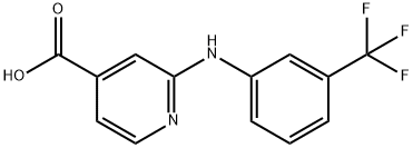 2-{[3-(trifluoromethyl)phenyl]amino}isonicotinic acid Structure
