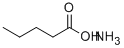 吉草酸アンモニウム 化学構造式