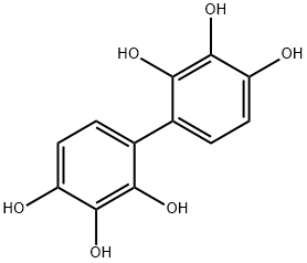 4-(2,3,4-trihydroxyphenyl)benzene-1,2,3-triol Struktur