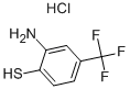 2-アミノ-4-(トリフルオロメチル)ベンゼンチオール塩酸塩 化学構造式