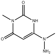 3-甲基-6-(1-甲基肼基)嘧啶-2,4(1H,3H)-二酮 结构式