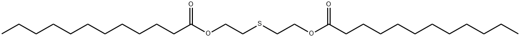 Didodecanoic acid thiobis(2,1-ethanediyl) ester Structure