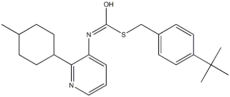 S-((4-(1,1-디메틸에틸)페닐)메틸)O-(4-메틸시클로헥실)-3-피리디닐카본이미도티오에이트