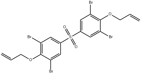 Bis(3,5-dibromo-4-allyloxyphenyl) sulfone Struktur