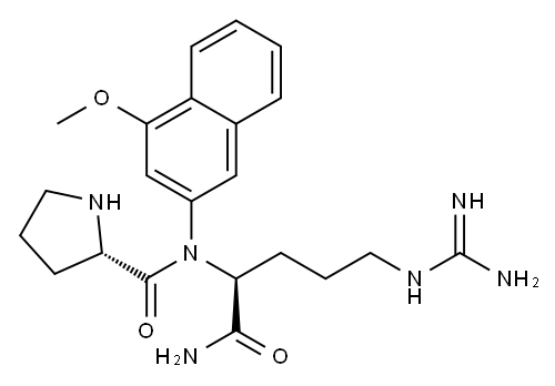 H-PRO-ARG-4MΒNA 结构式
