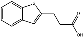 3-(苯并[B]噻吩-2-基)丙酸 结构式