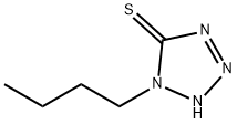 １ブチル１，２，３，４テトラアザ２シクロペンテン５チオン 化学構造式