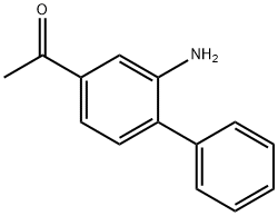 1-[2-アミノ[1,1'-ビフェニル]-4-イル]エタノン 化学構造式