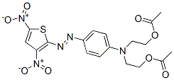 2,2'-[[[4-(3,5-二硝基-2-噻吩基)偶氮]苯基]亚氨基]双-乙醇二乙酸酯,42783-06-2,结构式
