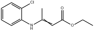 ETHYL (Z)-3-(2-CHLOROPHENYLAMINO)CROTONATE 结构式
