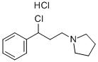 1-(3-CHLORO-3-PHENYLPROPYL)PYRROLIDINE HYDROCHLORIDE Structure