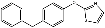 2-(p-benzylphenoxy)thiazole Struktur