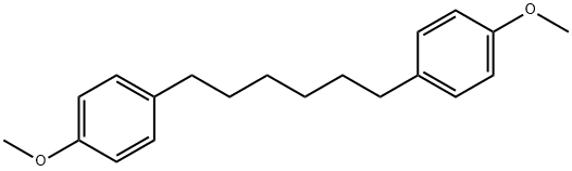 1-methoxy-4-[6-(4-methoxyphenyl)hexyl]benzene Struktur