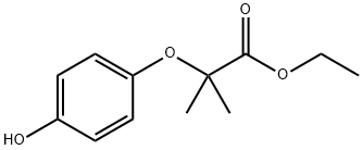 2-(4-Hydroxyphenoxy)-2-methylpropionic acid ethyl ester Struktur