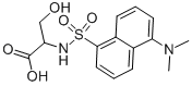 N-DANSYL-DL-SERINE CYCLOHEXYLAMMONIUM SALT Struktur