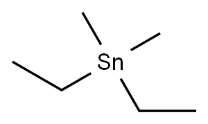 diethyldimethyltin Structure