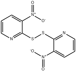 2,2'-DITHIO-BIS(3-NITROPYRIDINE) Structure