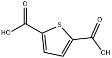 2,5-チオフェンジカルボン酸 化学構造式