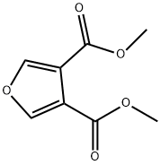 3,4-フランジカルボン酸ジメチル 化学構造式