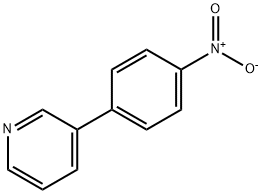 3-(4-硝基苯基)吡啶, 4282-46-6, 结构式