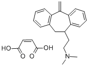 10,11-dihydro-n,n-dimethyl-5-methylene-5h-dibenzo[a,d]cycloheptene-10-ethanamine maleate (1:1) Structure