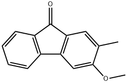 3-methoxy-2-methyl-fluoren-9-one Structure