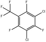 3,5-ジクロロ-2,4,6-トリフルオロベンゾトリフルオリド 化学構造式