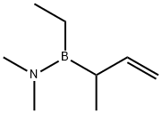 Ethyl(N,N-dimethylamino)(1-methyl-2-propenyl)borane Struktur