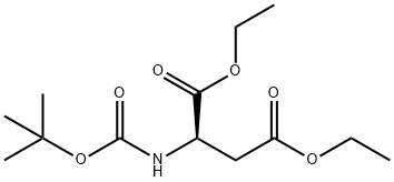 (R)-2-TERT-BUTOXYCARBONYLAMINO-SUCCINIC ACID BIS(DIETHYL ESTER) Structure
