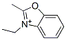 2-Methyl-3-ethylbenzoxazole-3-ium 结构式