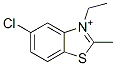 2-Methyl-3-ethyl-5-chlorobenzothiazole-3-ium Struktur