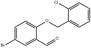 5-溴-2-(2-氯苄基)氧基-苯甲醛, 428462-38-8, 结构式