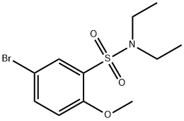 5-BROMO-N,N-DIETHYL-2-METHOXYBENZENESULFONAMIDE Struktur