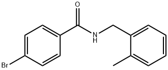 4-ブロモ-N-(2-メチルベンジル)ベンズアミド 化学構造式